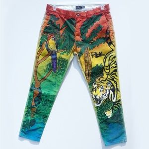 COPY - Painted chino Jungle pants